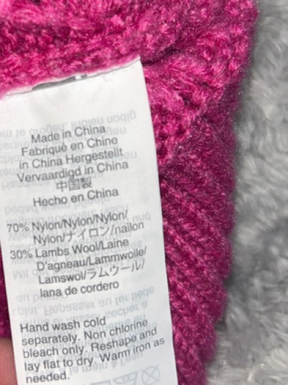 J. Crew Pink Cable Knit Crewneck Sweater - Picture 6 of 6